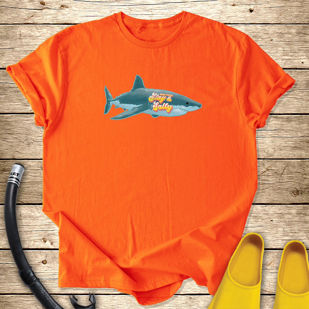 Keep Calm and Stay Salty Shark T-Shirt