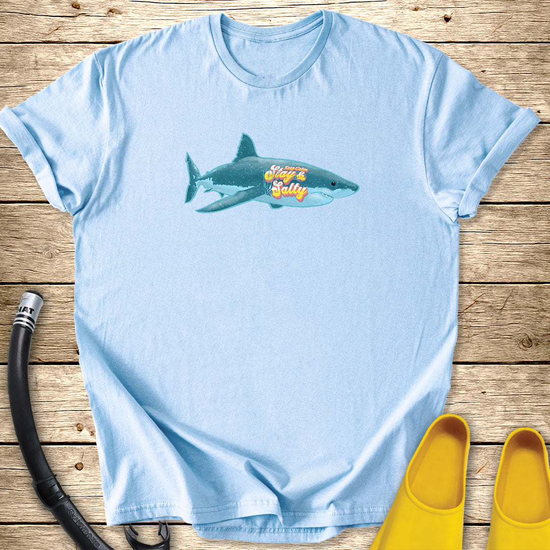 Keep Calm and Stay Salty Shark T-Shirt