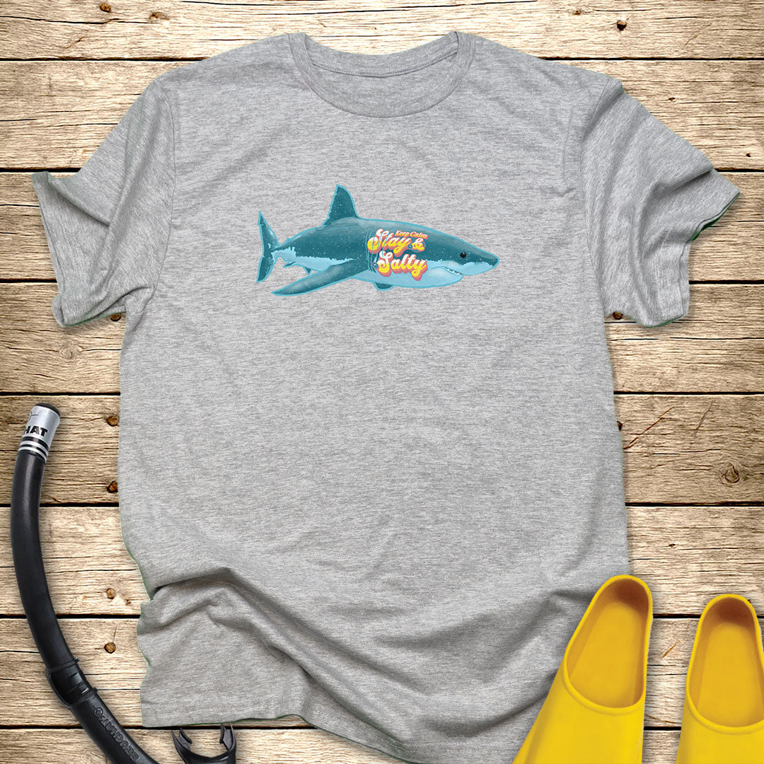 Keep Calm and Stay Salty Shark T-Shirt