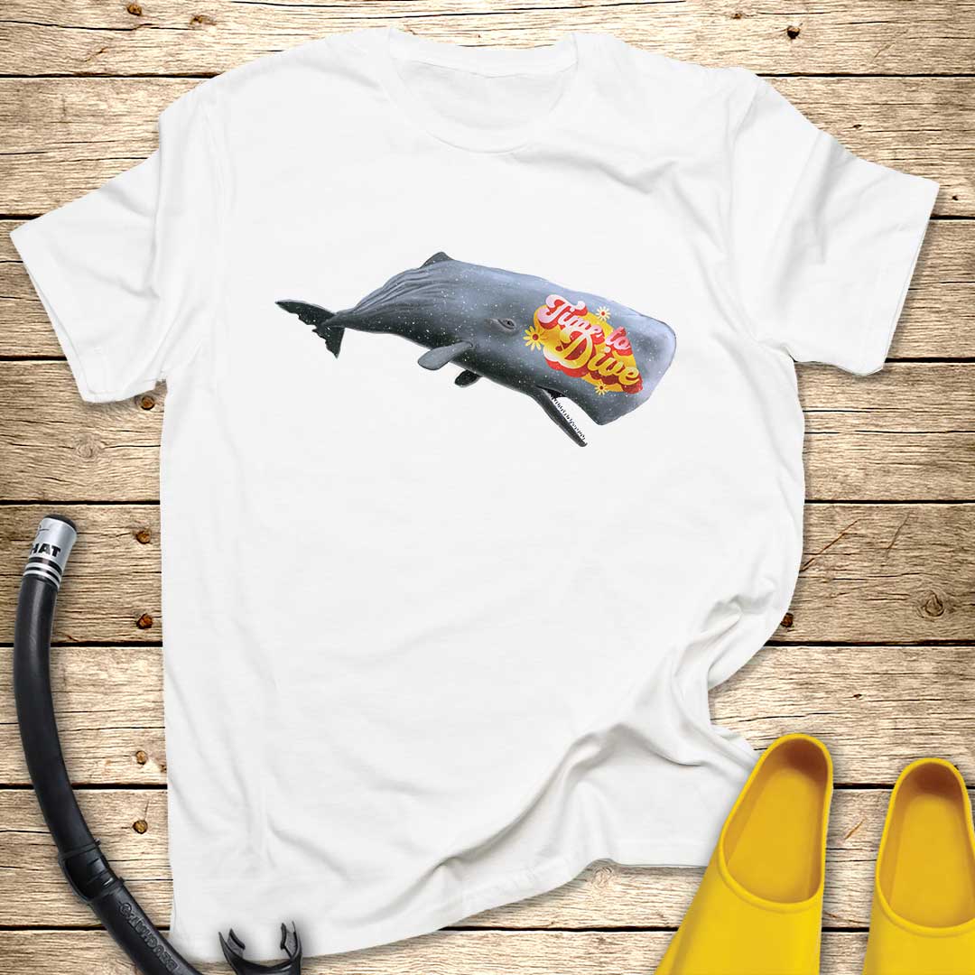 Time To Dive Whale T-Shirt T-Shirt