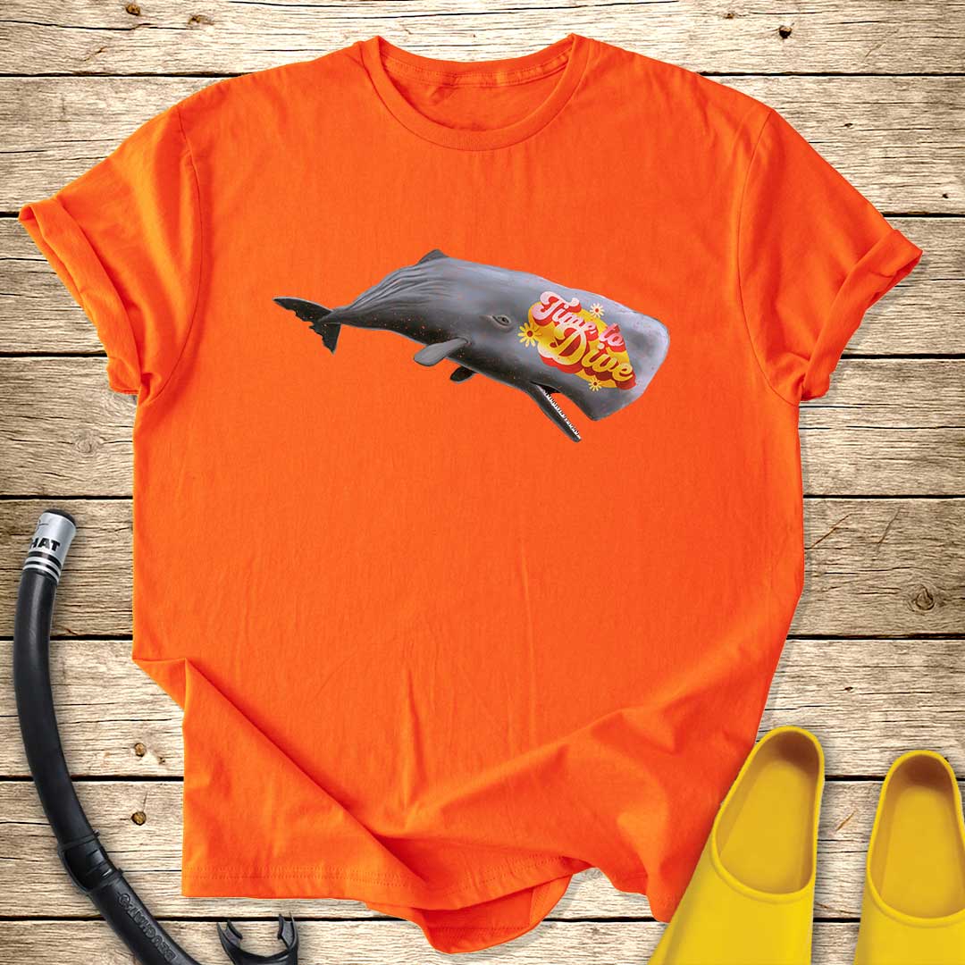 Time To Dive Whale T-Shirt T-Shirt