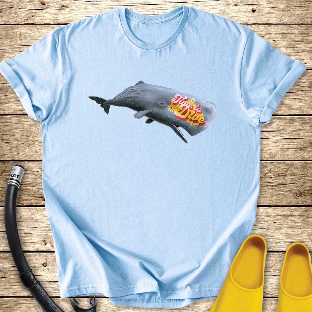 Time To Dive Whale T-Shirt T-Shirt