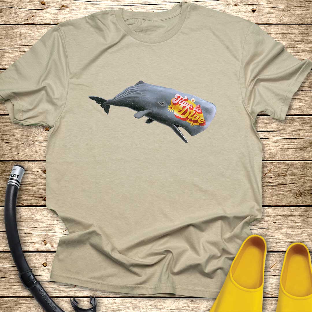 Time To Dive Whale T-Shirt T-Shirt