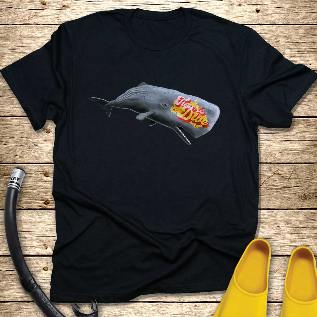 Time To Dive Whale T-Shirt T-Shirt