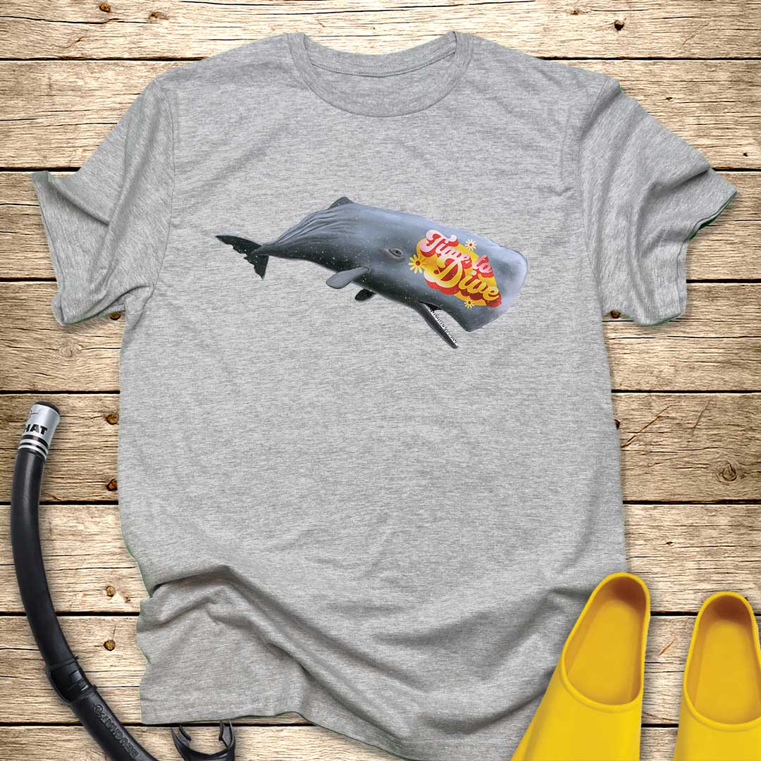 Time To Dive Whale T-Shirt T-Shirt