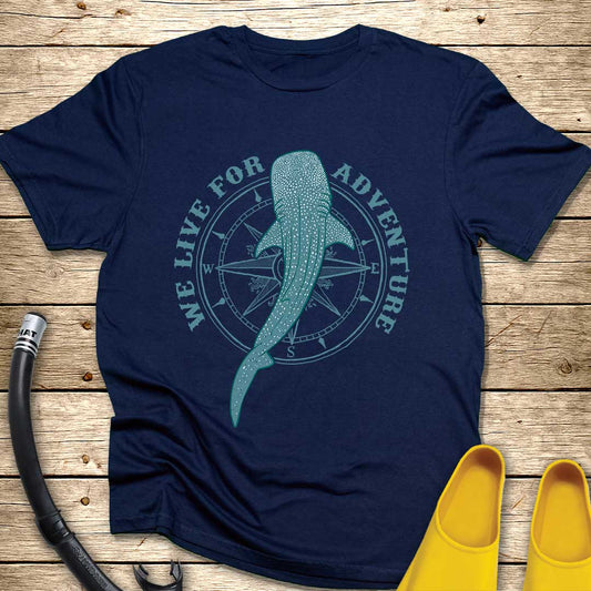 We Live For Adventure Shark Whale T-Shirt