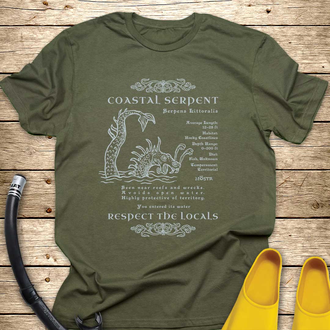 Coastal Serpent Sea Monster T-Shirt