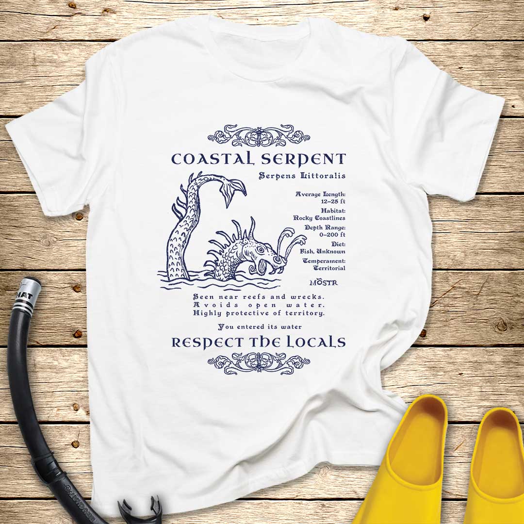 Coastal Serpent Sea Monster T-Shirt