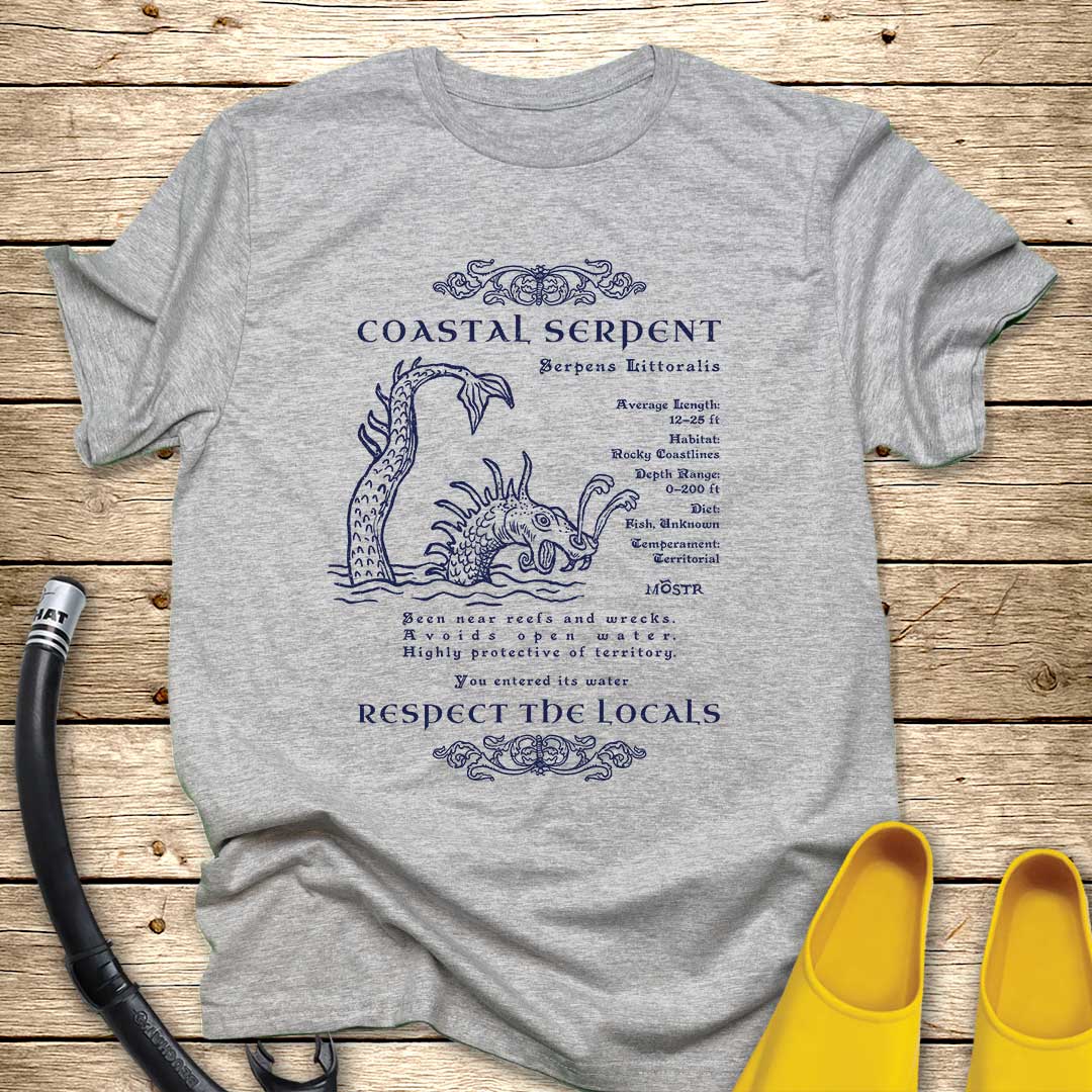 Coastal Serpent Sea Monster T-Shirt
