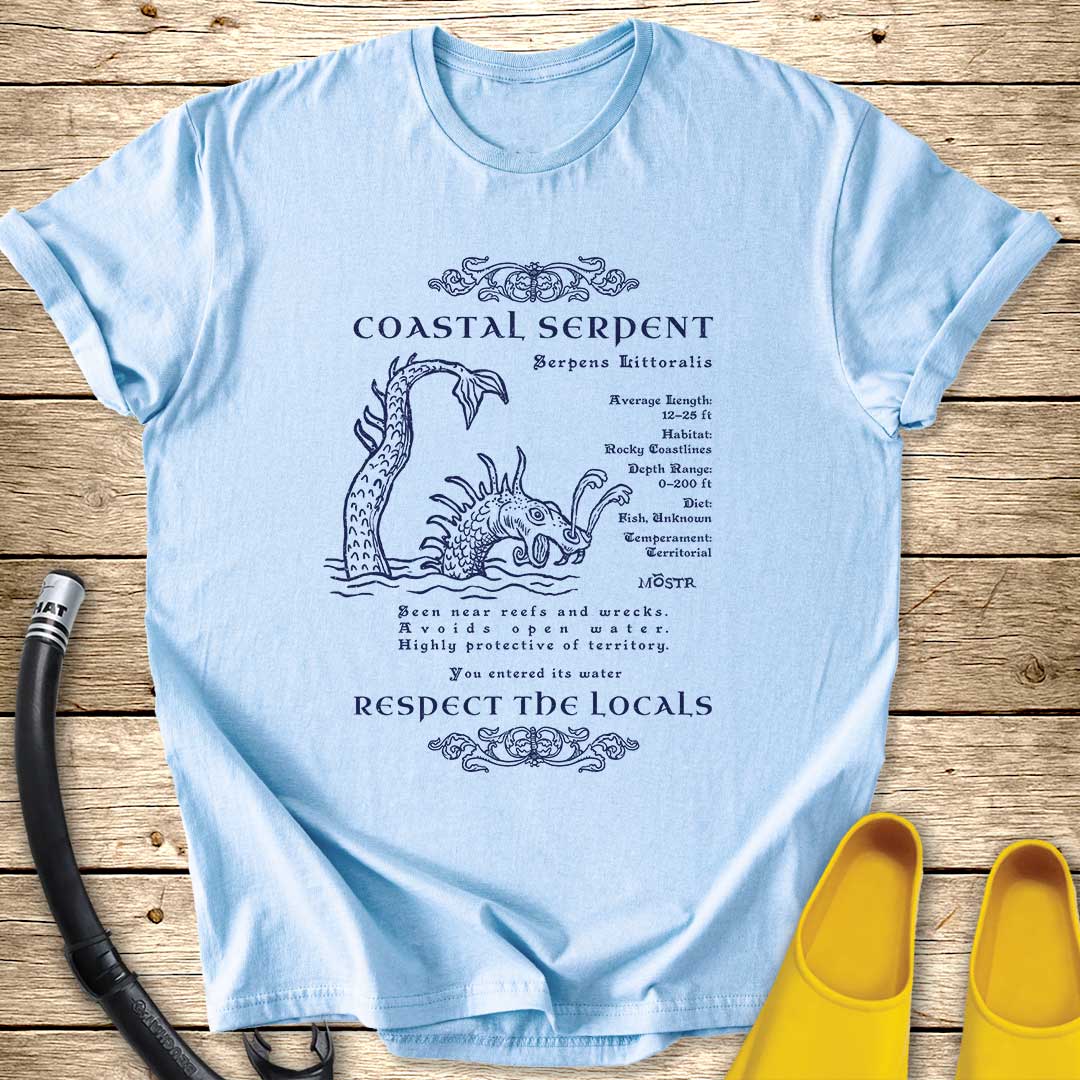 Coastal Serpent Sea Monster T-Shirt