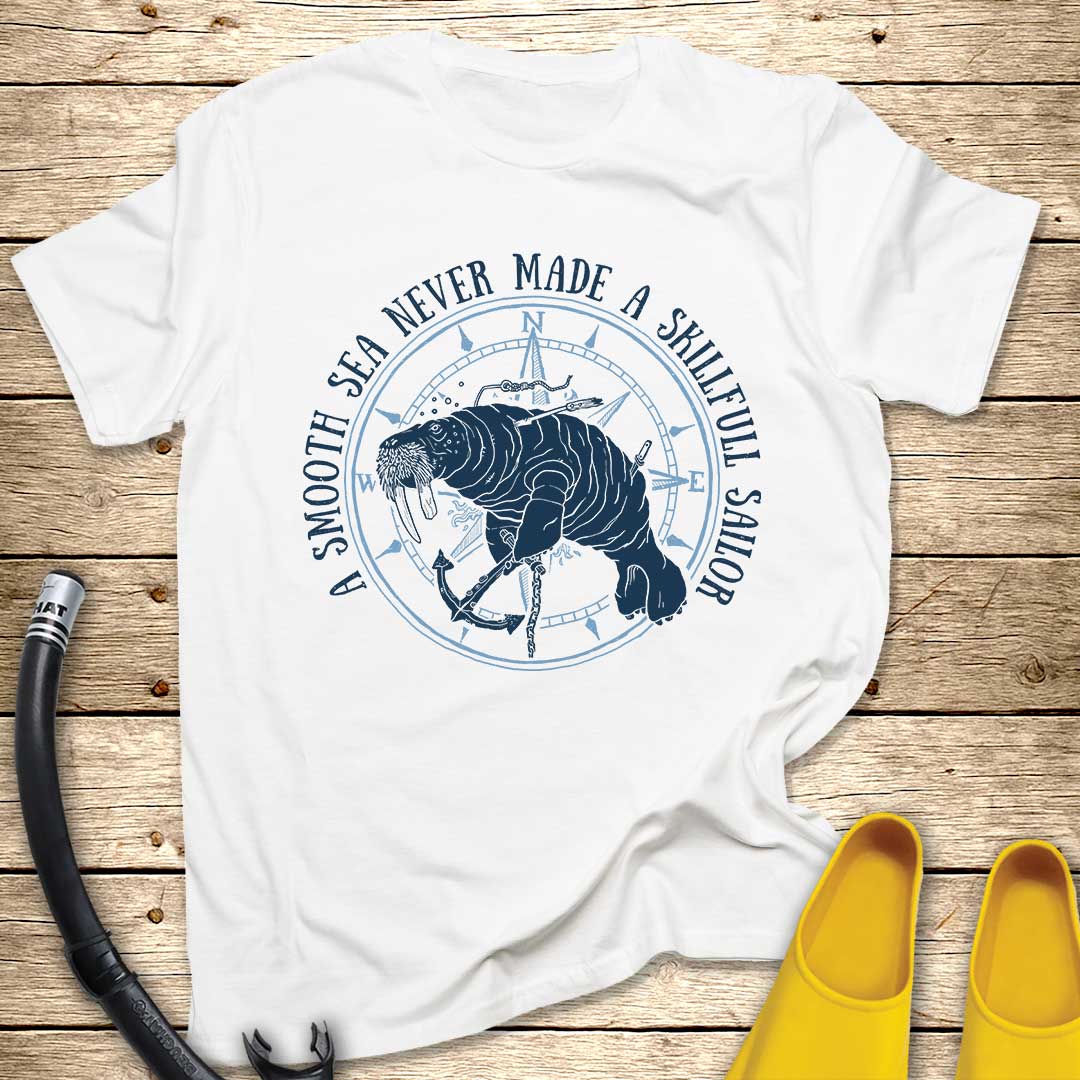 Smooth Sea Sailor Walrus T-Shirt