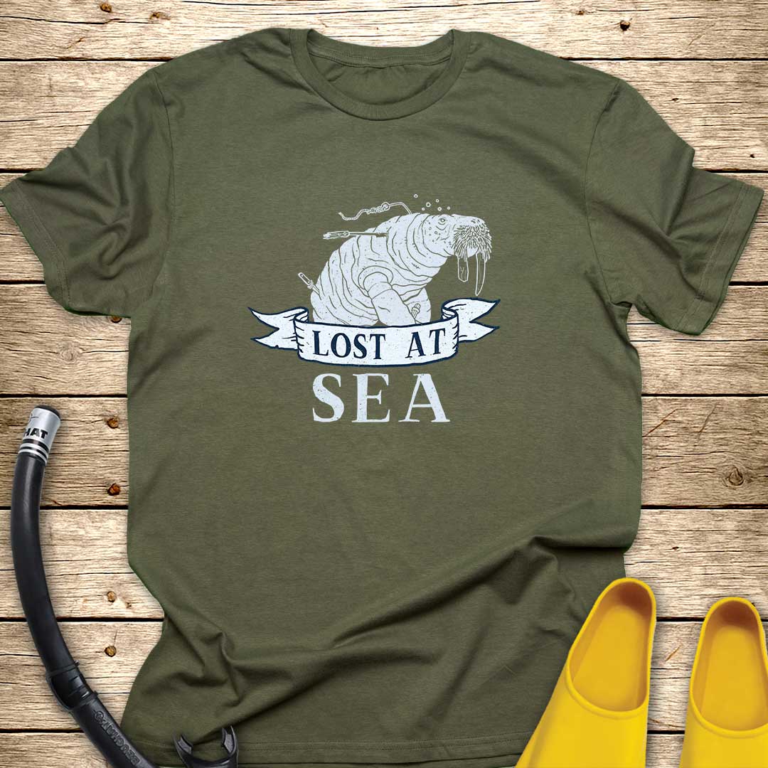 Lost At Sea Walrus T-Shirt