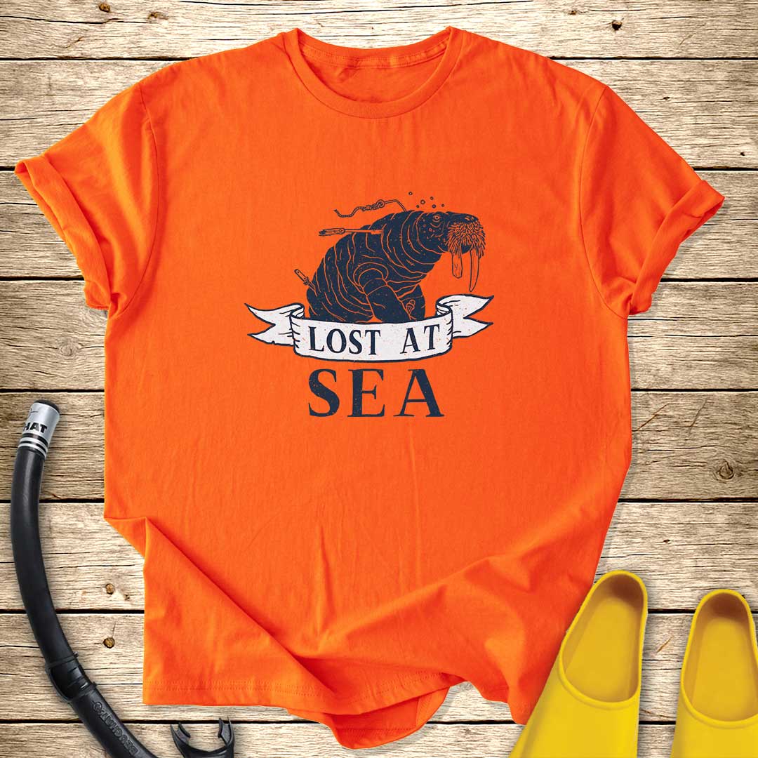 Lost At Sea Walrus T-Shirt