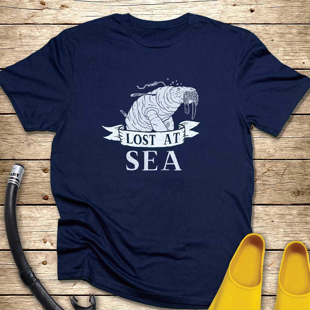 Lost At Sea Walrus T-Shirt