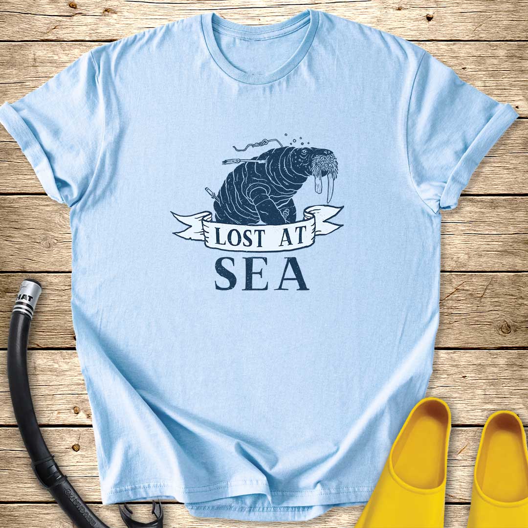 Lost At Sea Walrus T-Shirt