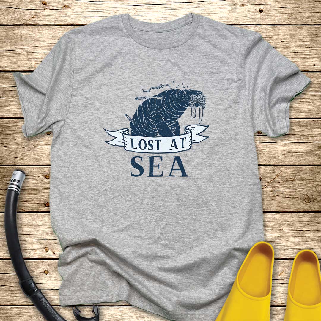 Lost At Sea Walrus T-Shirt