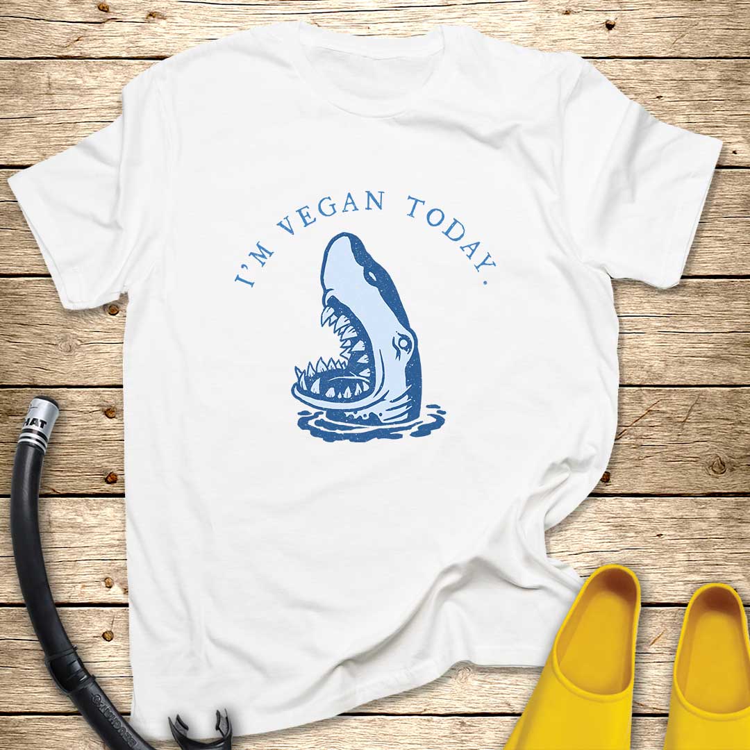 I'm Vegan Today Shark T-Shirt