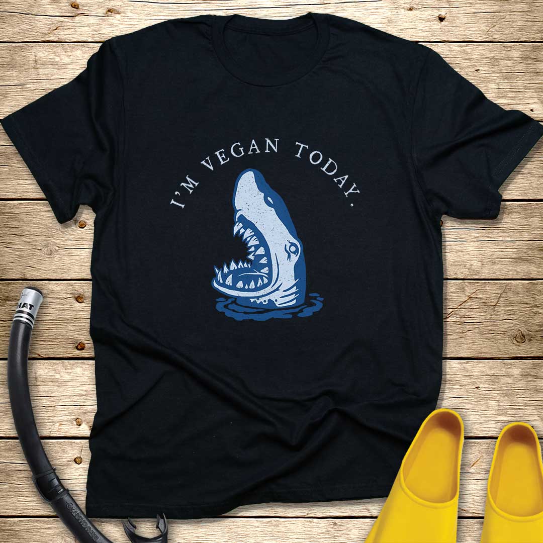 I'm Vegan Today Shark T-Shirt