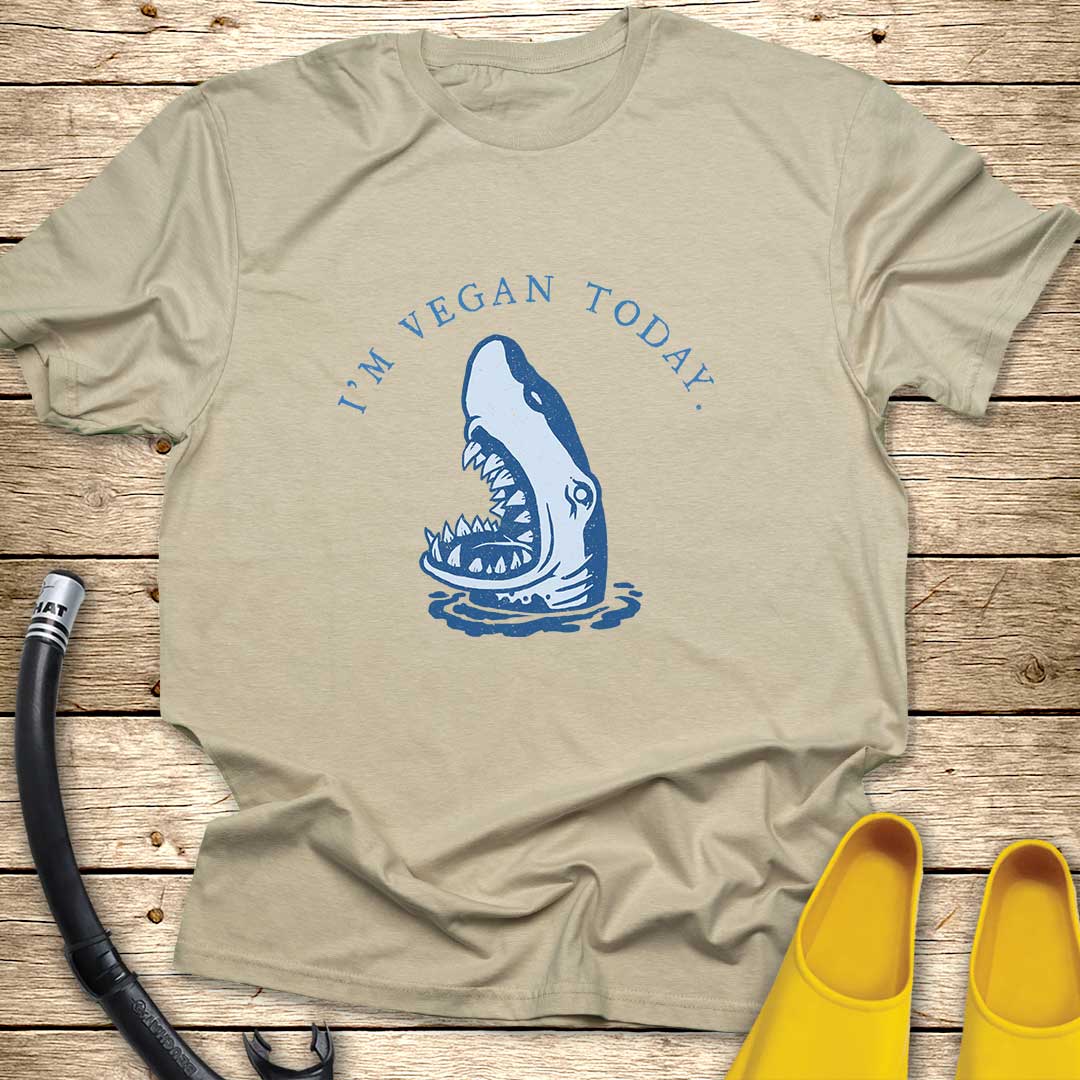 I'm Vegan Today Shark T-Shirt