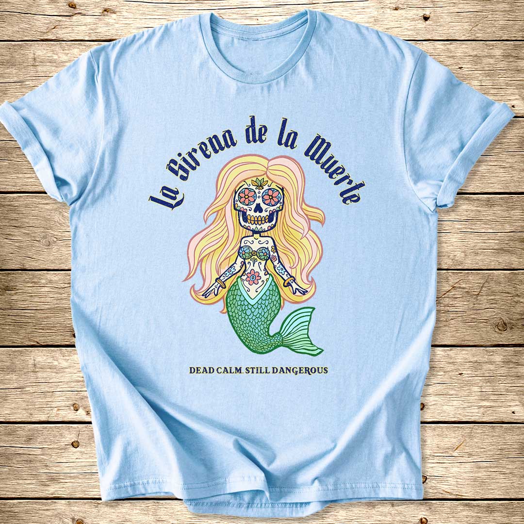 Mexican Skull Mermaid T-Shirt