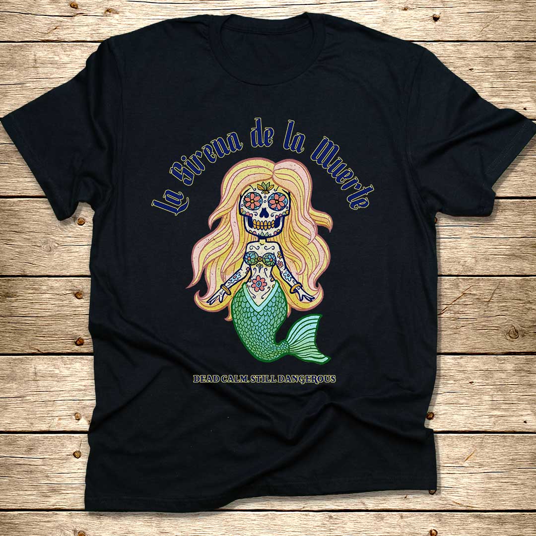 Mexican Skull Mermaid T-Shirt