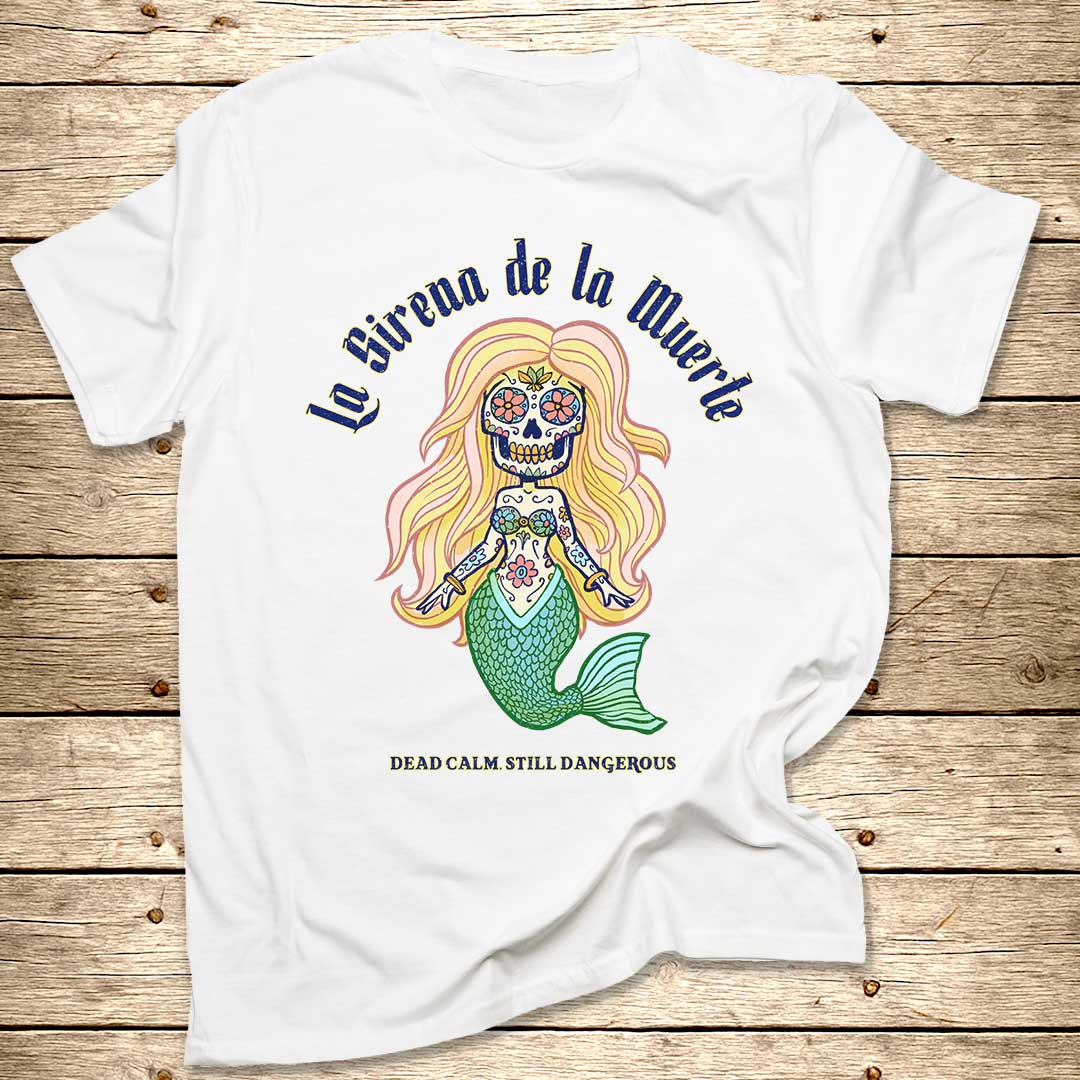 Mexican Skull Mermaid T-Shirt