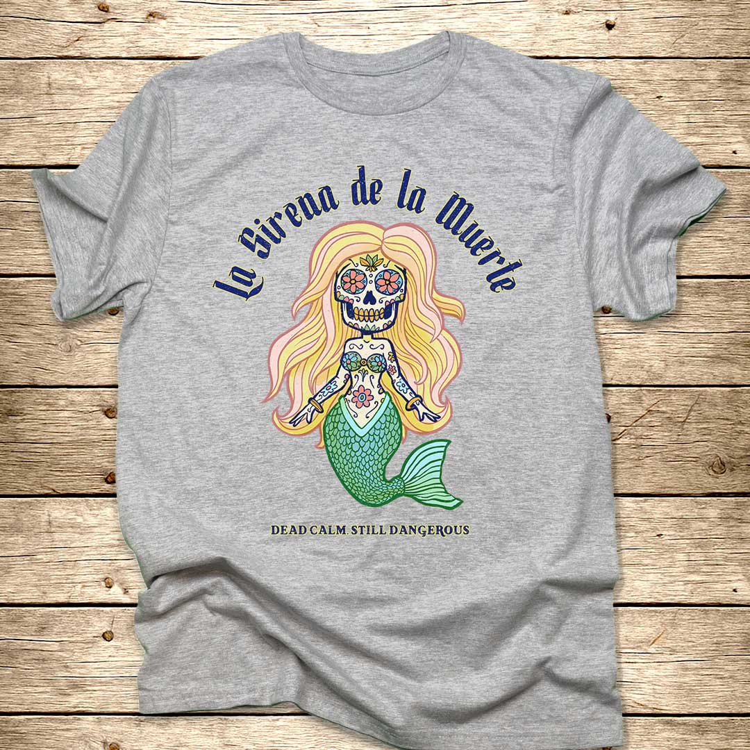 Mexican Skull Mermaid T-Shirt