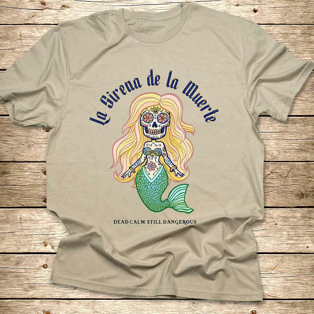 Mexican Skull Mermaid T-Shirt