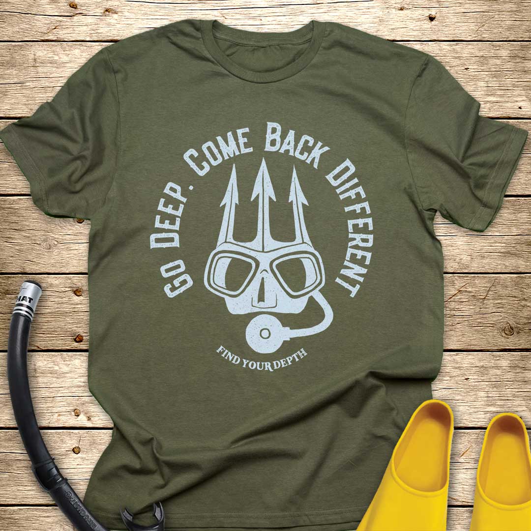 Go Deep Trident Mask T-Shirt