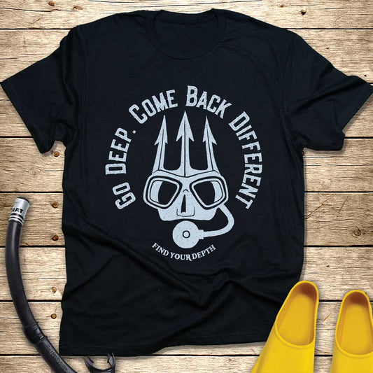 Go Deep Trident Mask T-Shirt