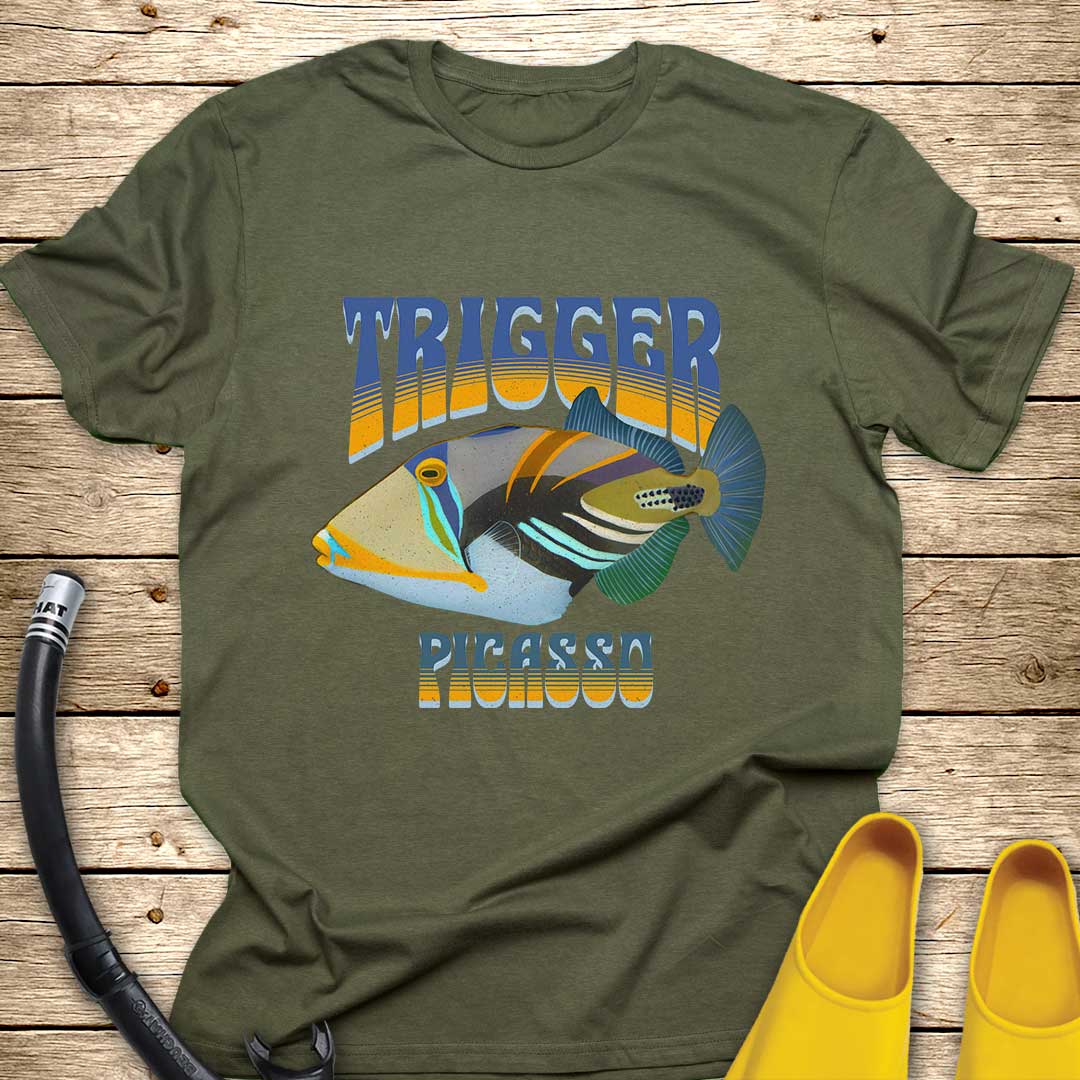 Trigger Picasso Fish T-Shirt