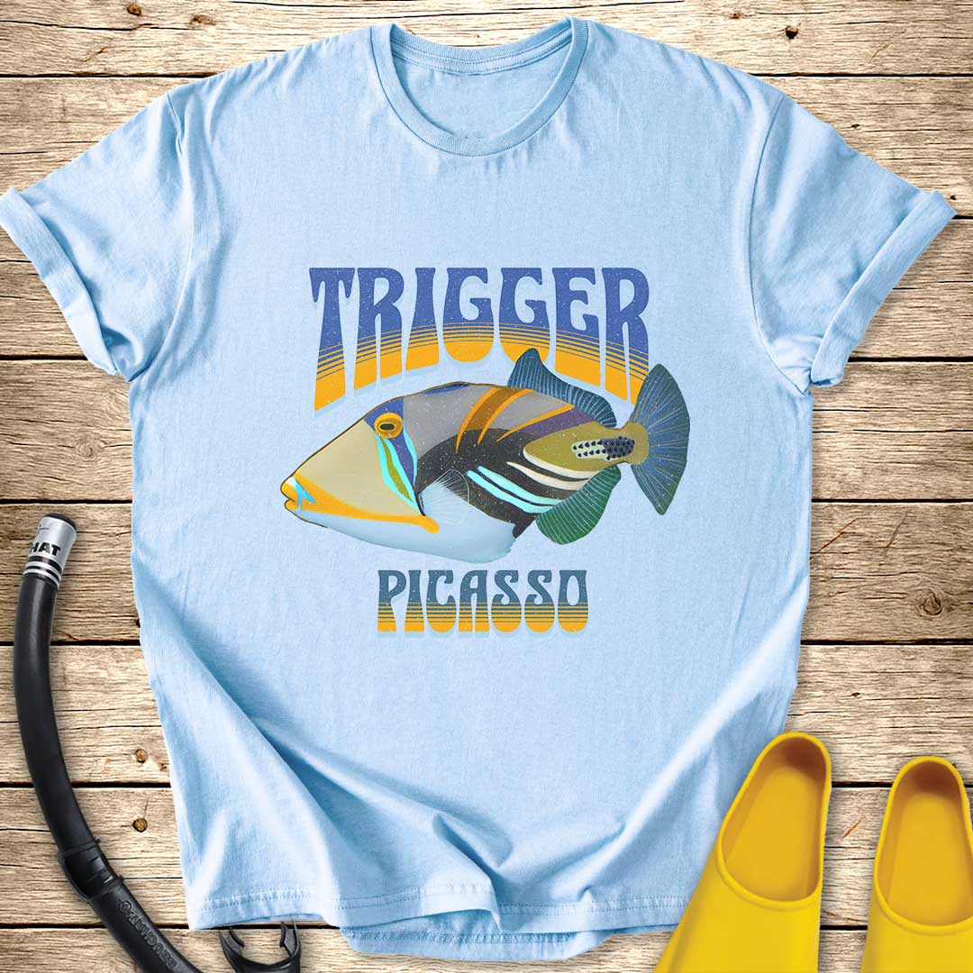 Trigger Picasso Fish T-Shirt