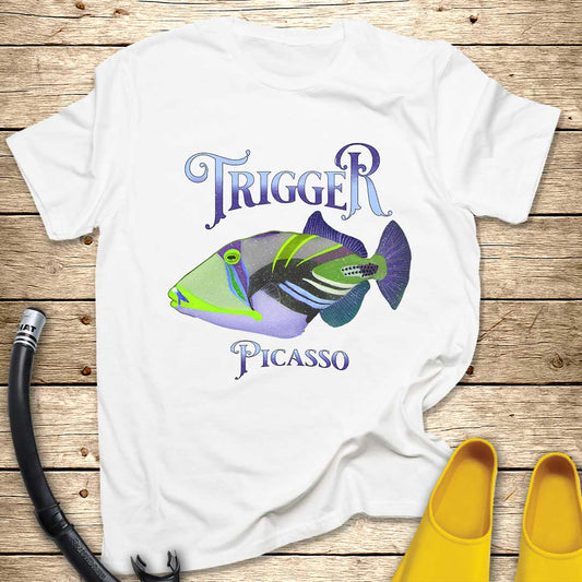 Trigger Picasso Fish T-Shirt