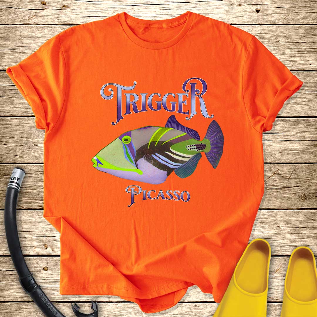 Trigger Picasso Fish T-Shirt