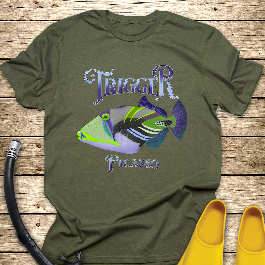 Trigger Picasso Fish T-Shirt