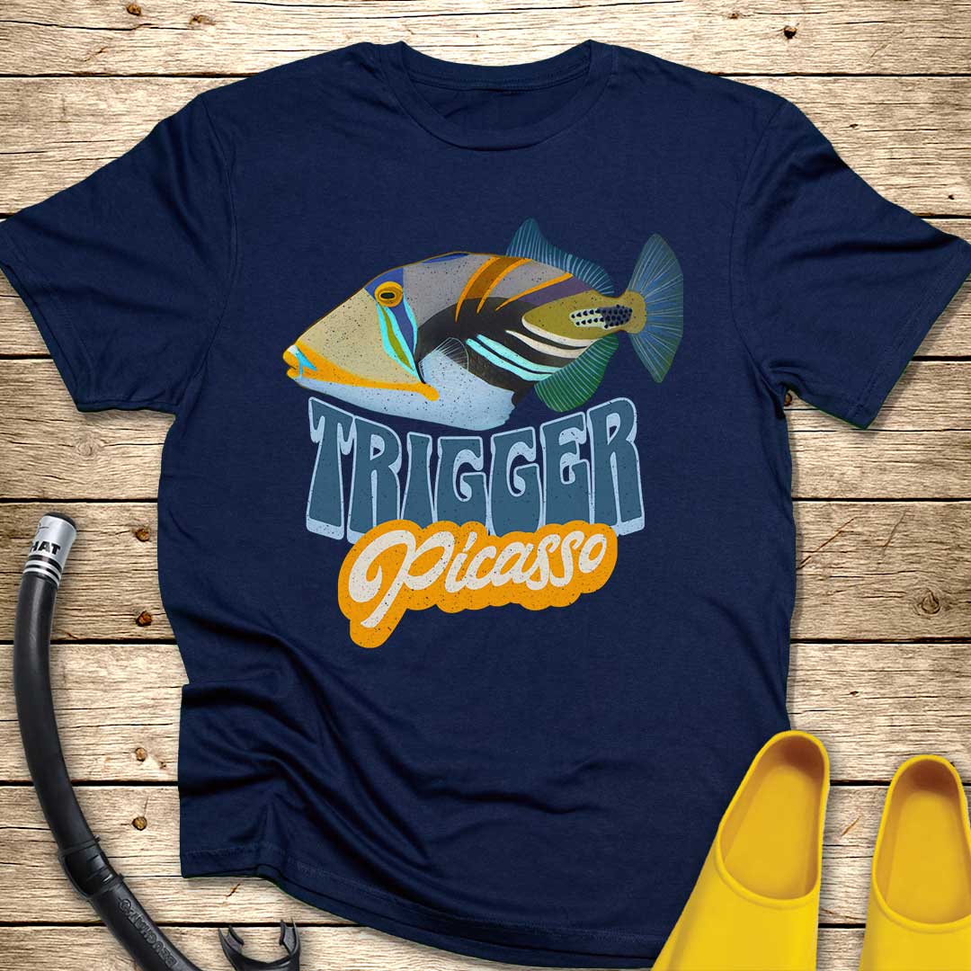 Trigger Picasso Fish T-Shirt