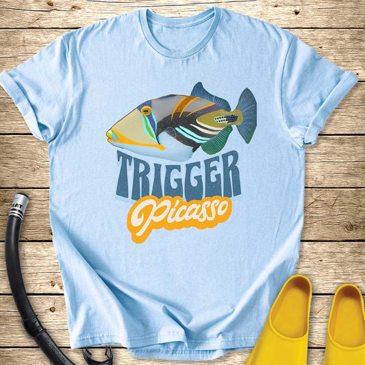 Trigger Picasso Fish T-Shirt