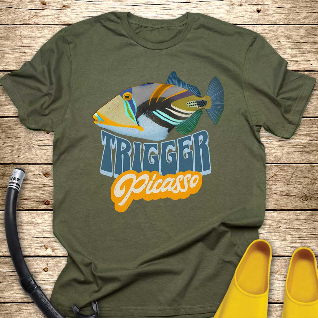 Trigger Picasso Fish T-Shirt