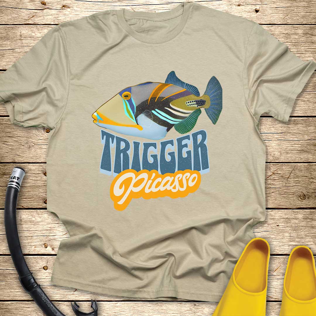 Trigger Picasso Fish T-Shirt