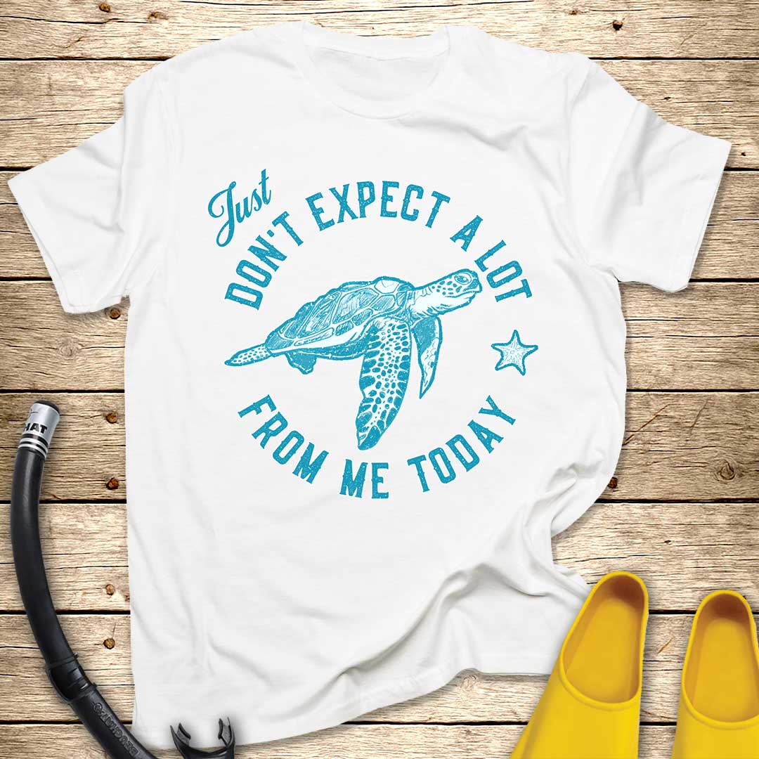 Just Don't Expect A Lot From Me — Sea Turtle T-Shirt