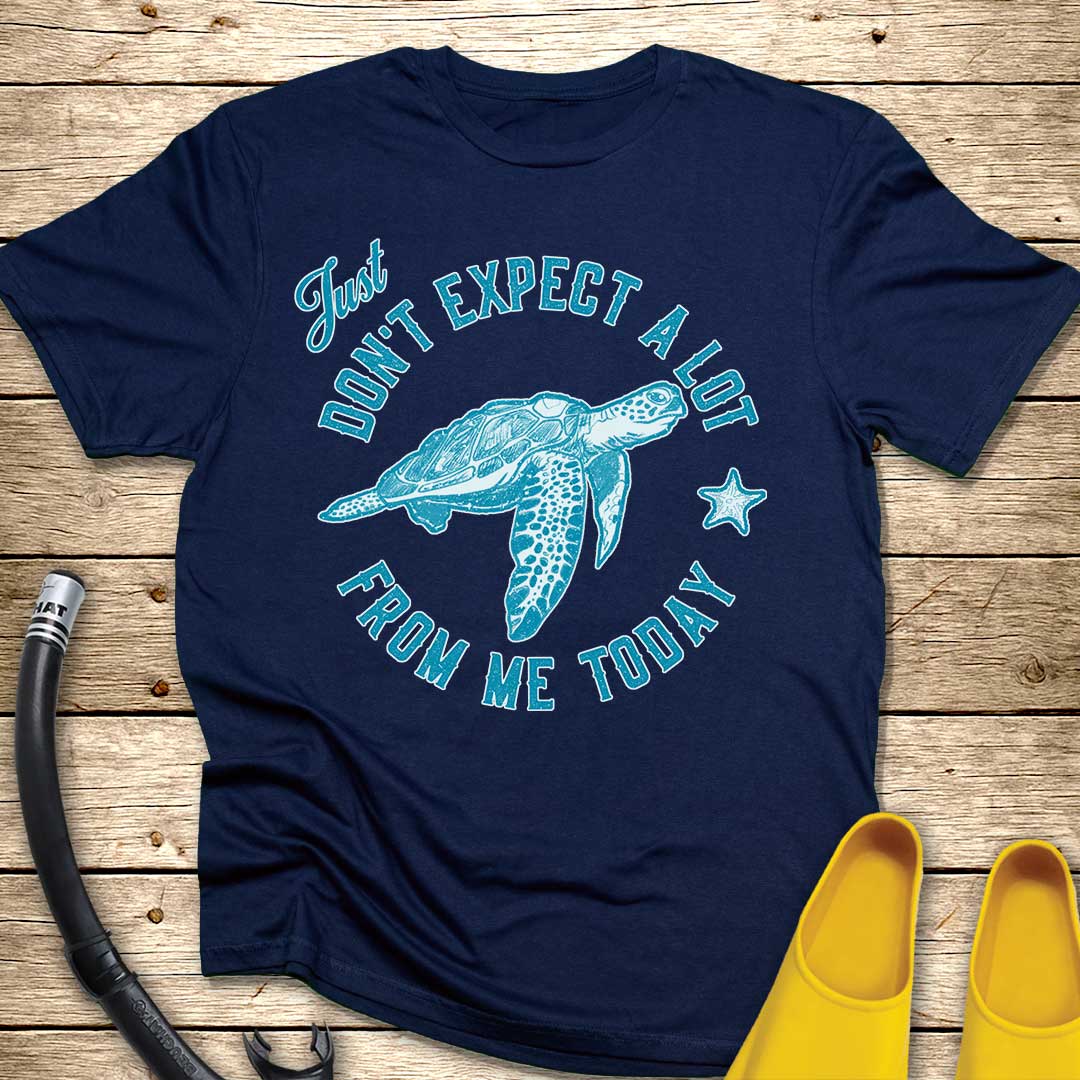 Just Don't Expect A Lot From Me — Sea Turtle T-Shirt