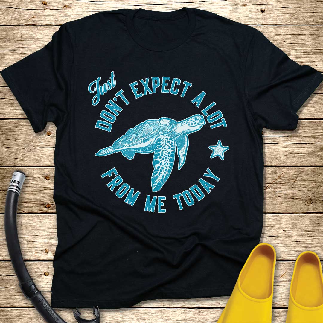 Just Don't Expect A Lot From Me — Sea Turtle T-Shirt