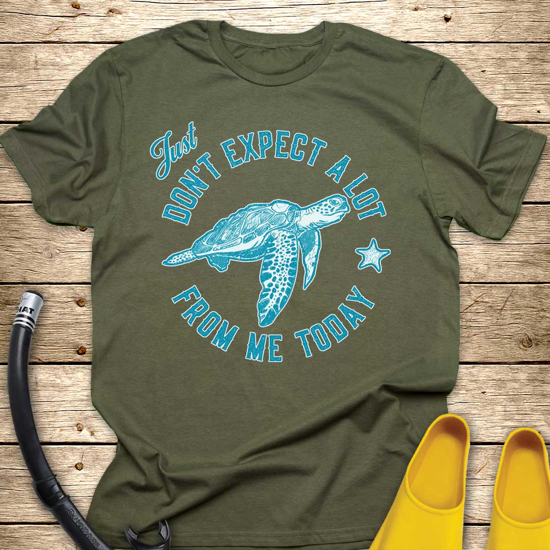 Just Don't Expect A Lot From Me — Sea Turtle T-Shirt