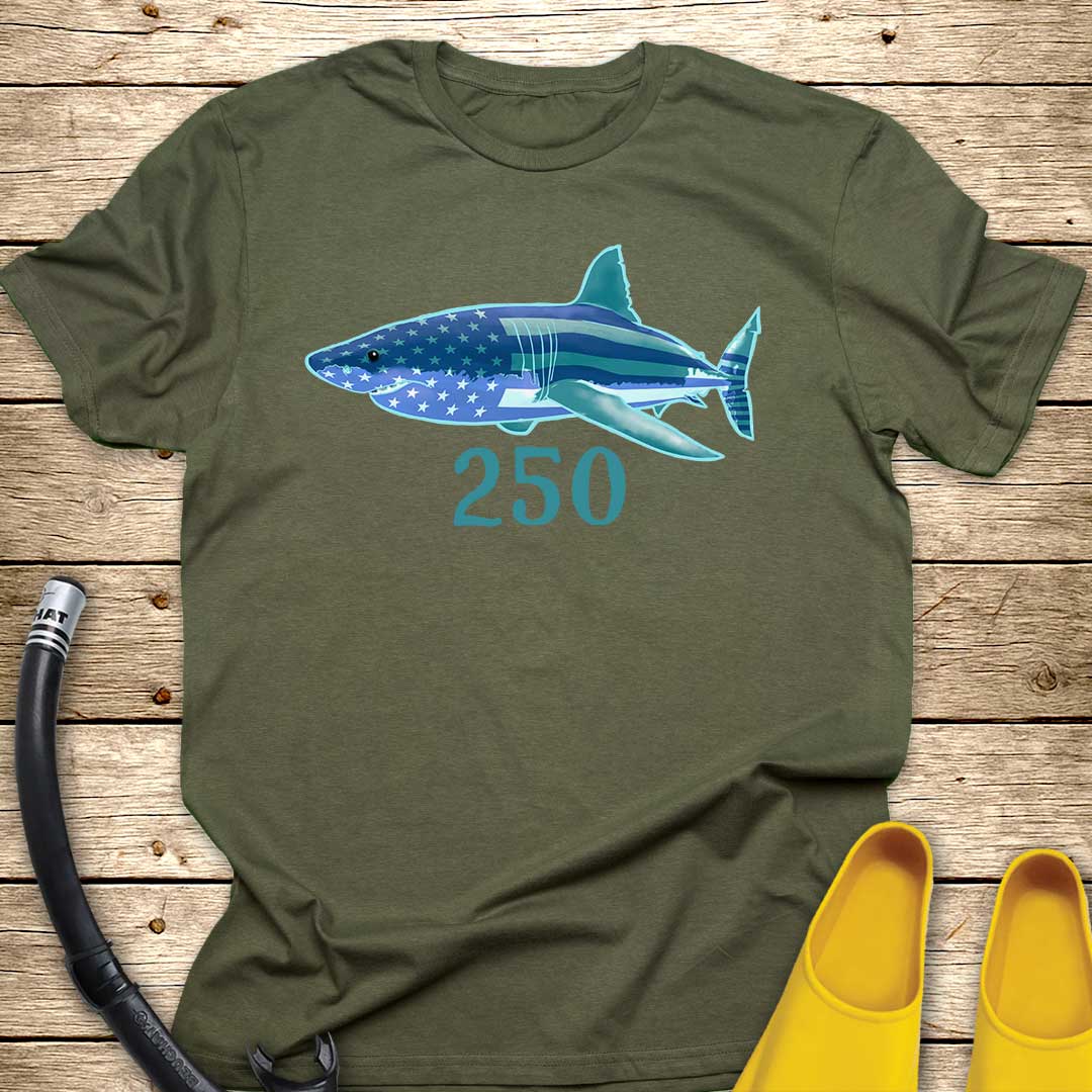 USA 250 Shark T-Shirt