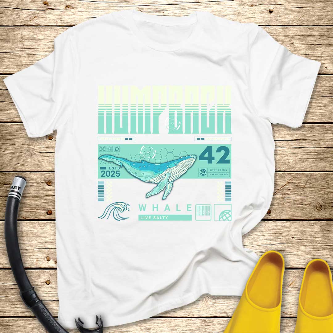 Humpback Whale Illustration T-Shirt