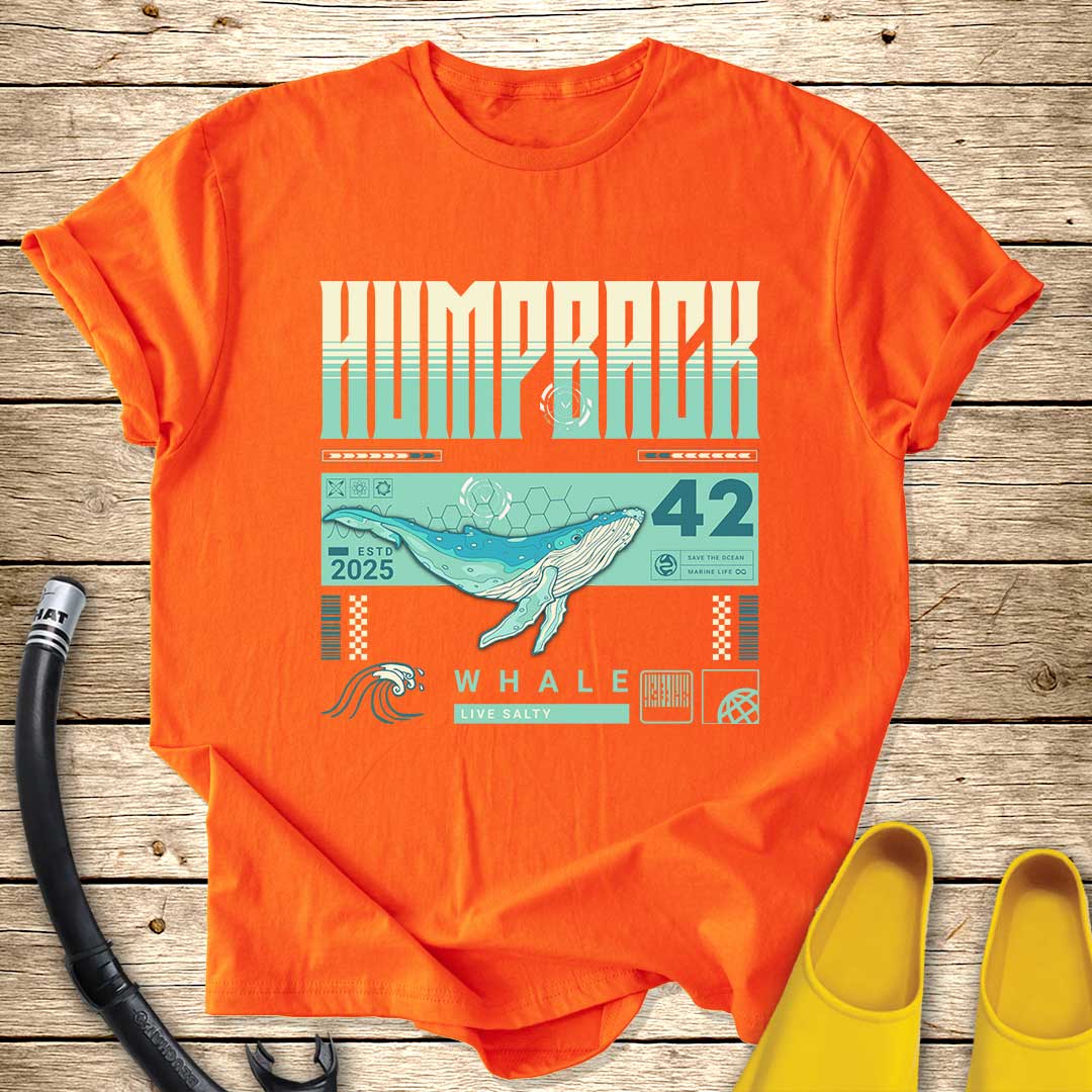 Humpback Whale Illustration T-Shirt