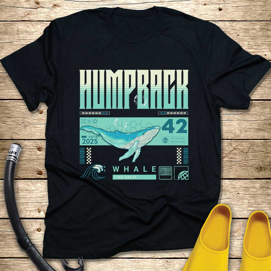 Humpback Whale Illustration T-Shirt