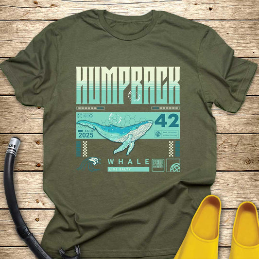 Humpback Whale Illustration T-Shirt