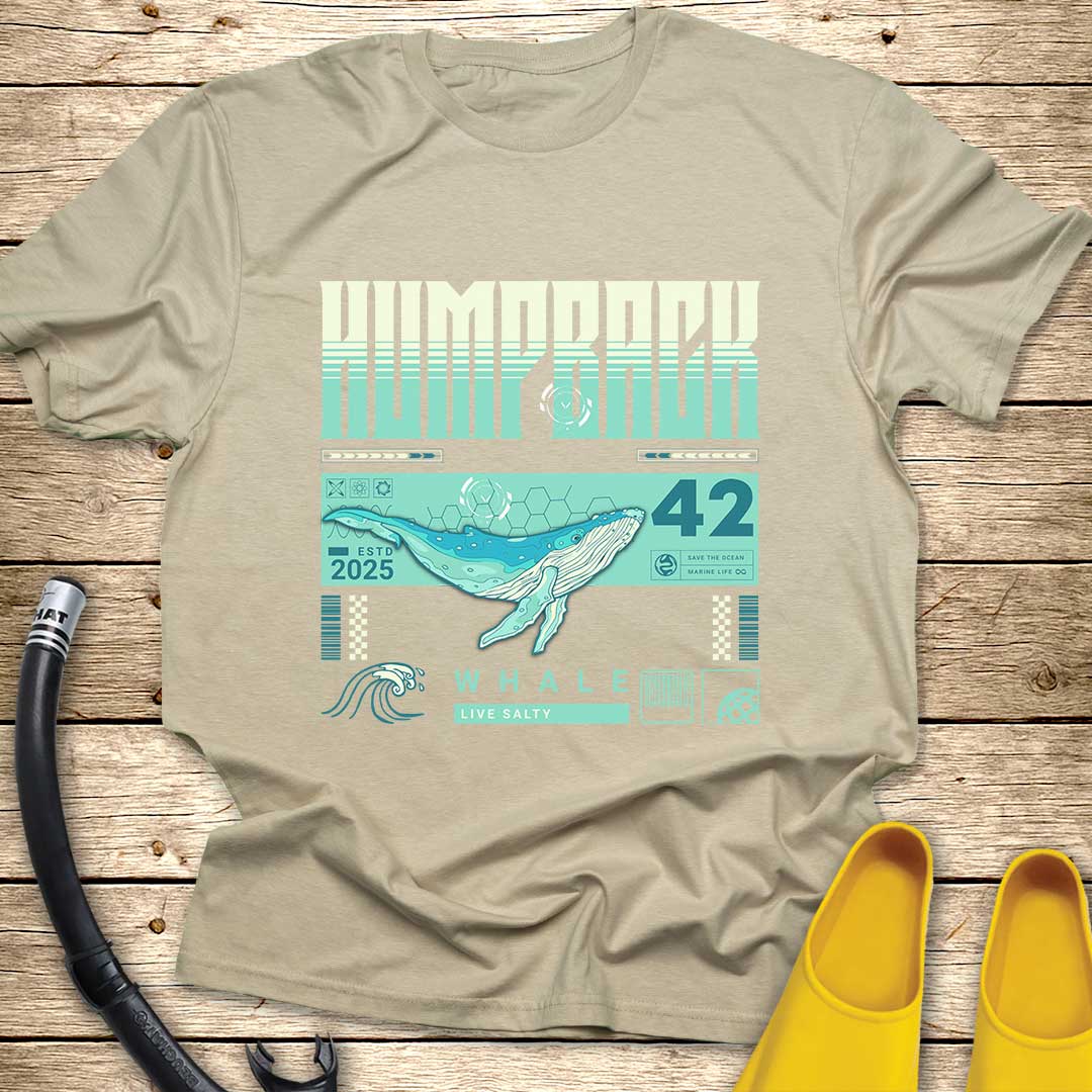 Humpback Whale Illustration T-Shirt