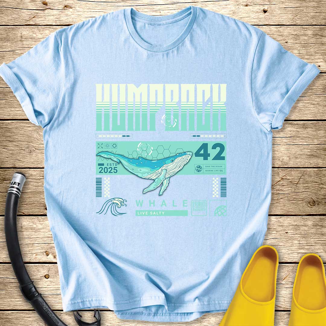 Humpback Whale Illustration T-Shirt